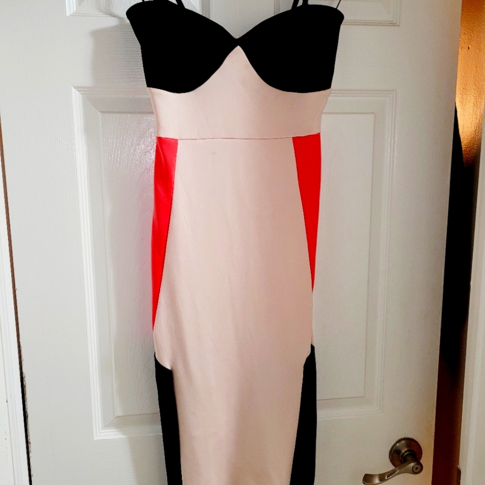 Fitted midi dress